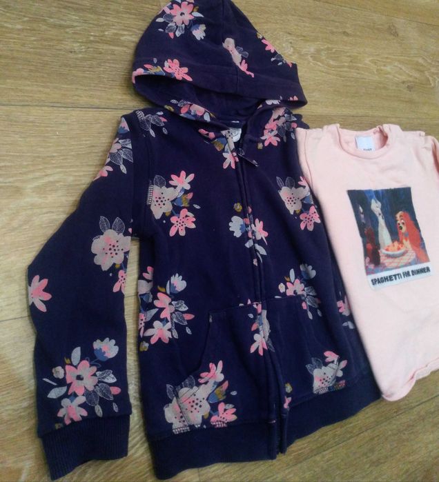 Dwie bluzy dla dziewczynki 104