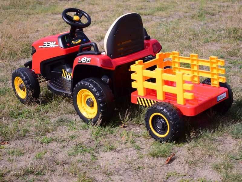 BAWIBUS.PL pojazd TRAKTOR NA AKUMULATOR koparka z przyczepką i kiprem