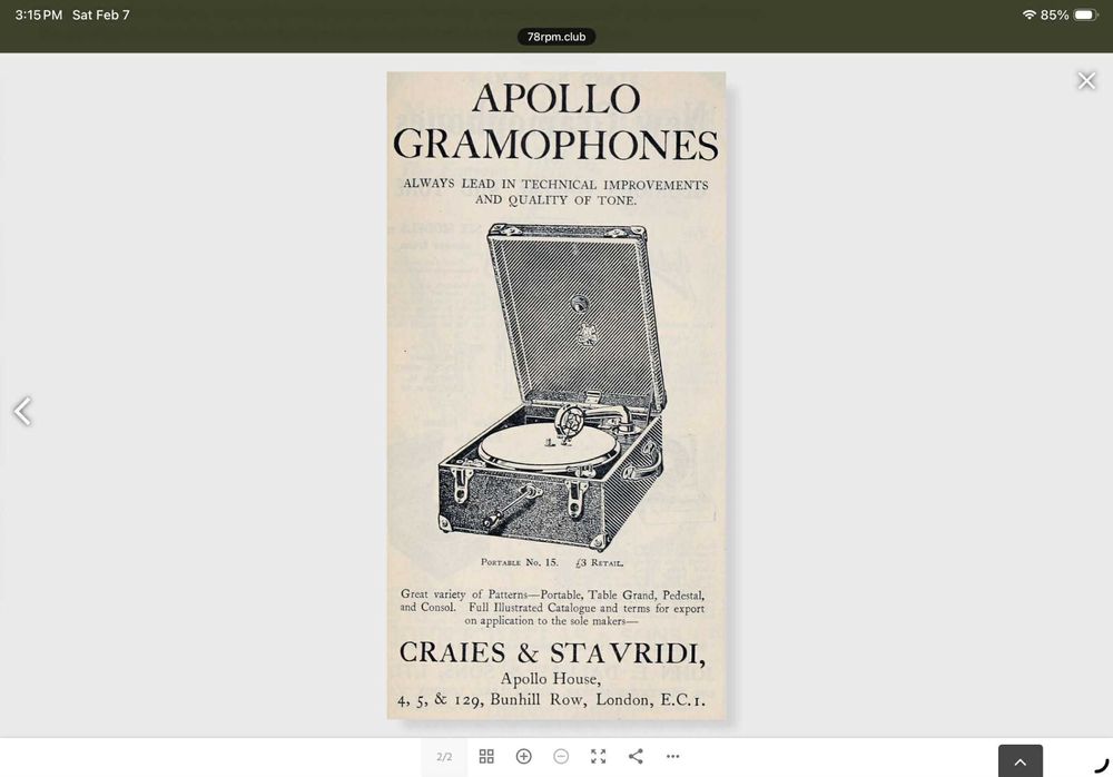 gramofon Apollo No.5.patefon,unikat vintage