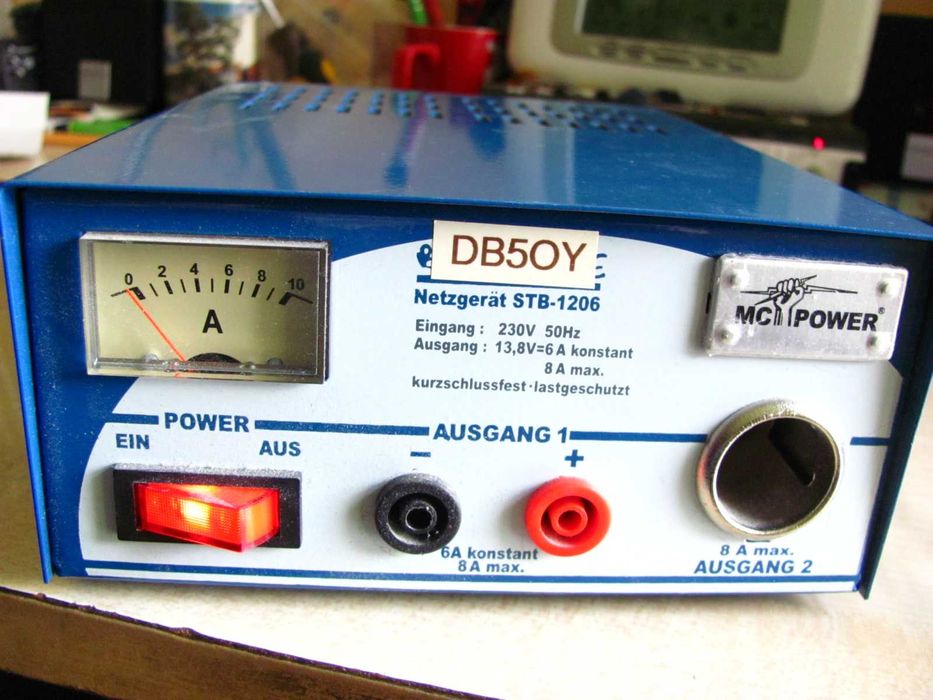 Zasilacz stabilizowany warsztatowy 13,8V 6/8A