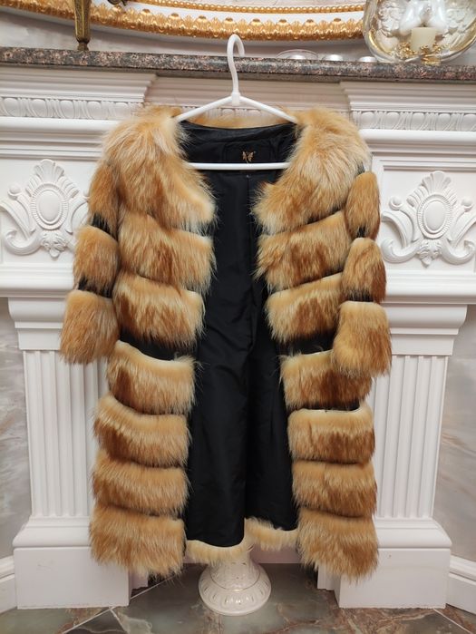 Полушубок шубка мех песца