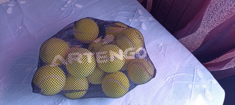 Saco artengo e 12 bolas usadas