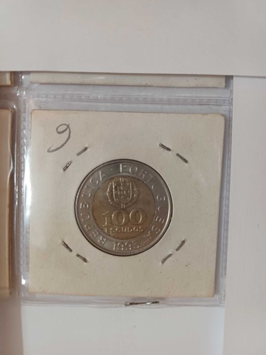 FAO 1 Moeda COMEMORATIVA de 1995 de 100$00 BI- Metálica em MBC C fotos