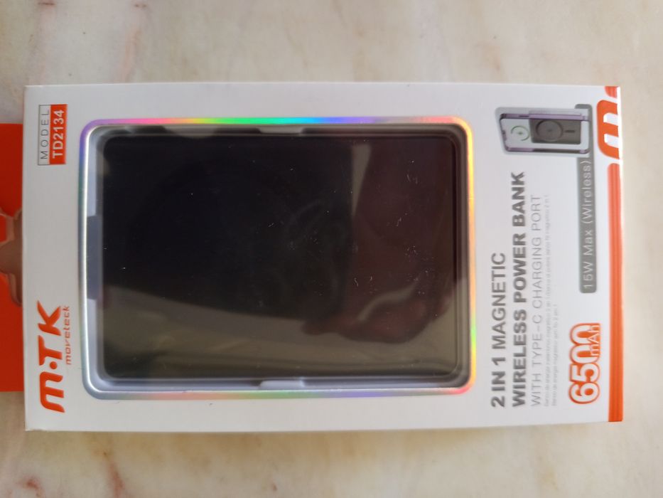 Wireless Power Bank. Also Compatible with iPhone + USB-C, Model TD2134.63825777240449123