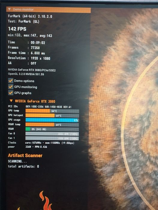 Видеокарта RTX 3080 Aorus Xtreme
