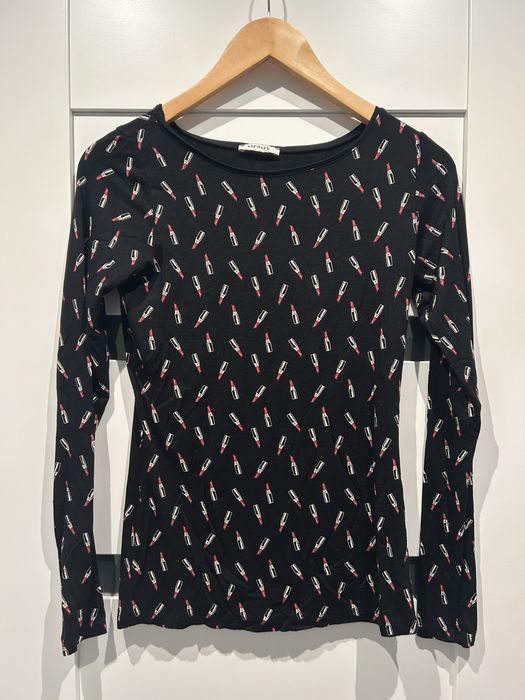 Bluzka z długim rękawem szminki