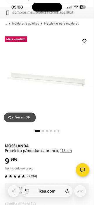 MOSSLANDA Prateleira