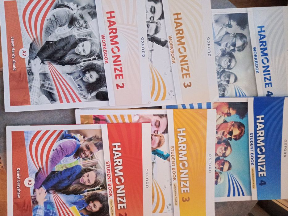 Harmonize 2, harmonize 3, Harmonize 4, workbook i student book