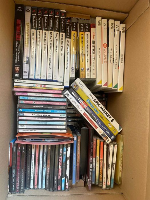 Updated - Full set Wii PS3 Jogos DVDs. Harry Potter Blu-Ray+Just Dance
