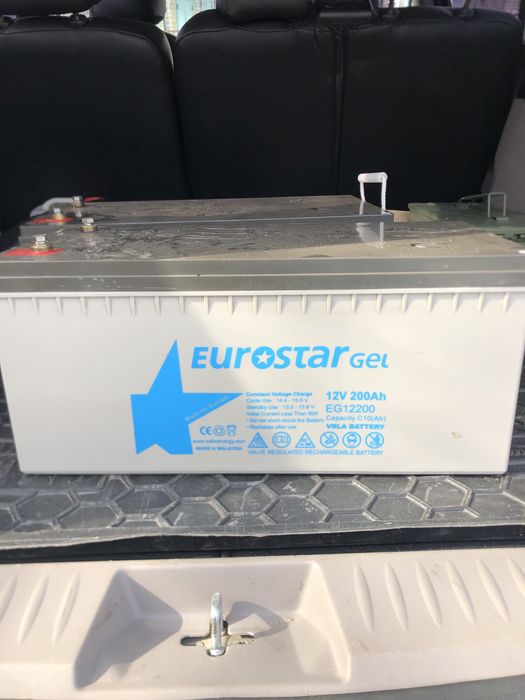 Гелевий акумулятор EuroStar 12V 200Ah