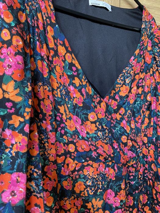 jak nowa sukienka pull&bear hit lekko marszczona