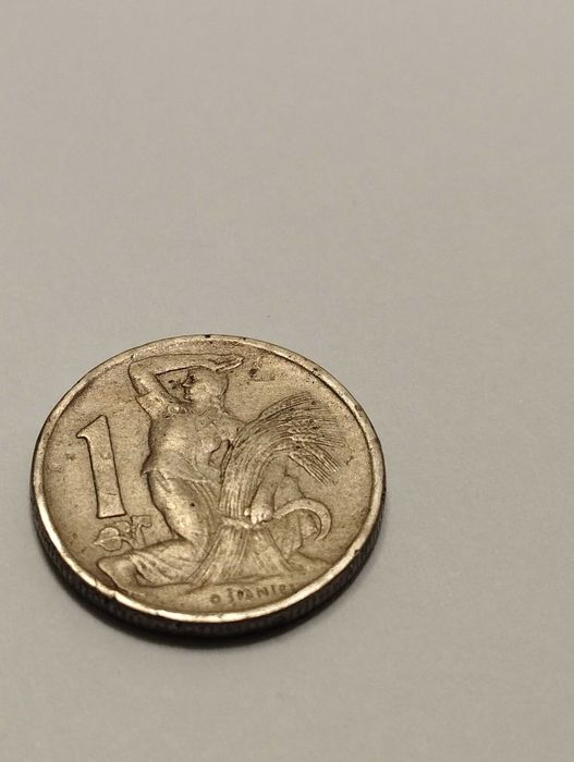 Sprzedam monetę Czechosłowacja 1 korona 1946r.