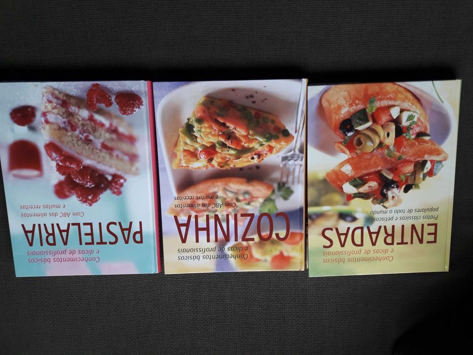 Livros cozinha como novos