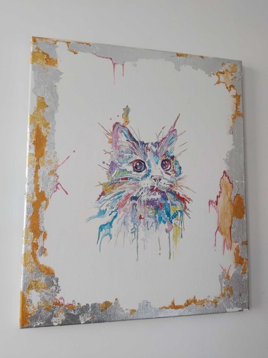 Obraz do firmy/domu - na prezent - na zamówienie / akryl olej pastele