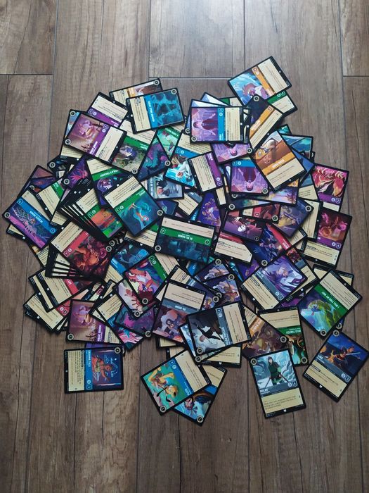 (4) Lorcana - zestaw 173 kart C/U - 109 różnych wzorów