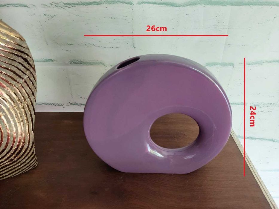 Jarra estilo moderno em faiança cor lilás438556681663293441