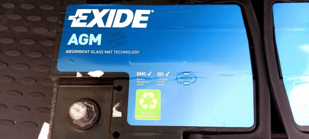 Akumulator EXIDE AGM STOP-START 12V 105Ah/950A, 26 m-cy, test