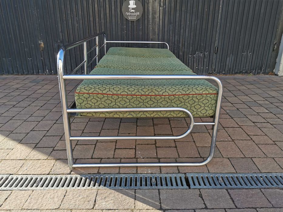 Sofa chrom proj. Robert Slezak/ KOVONA Czechosłowacja '30-50, Bauhaus