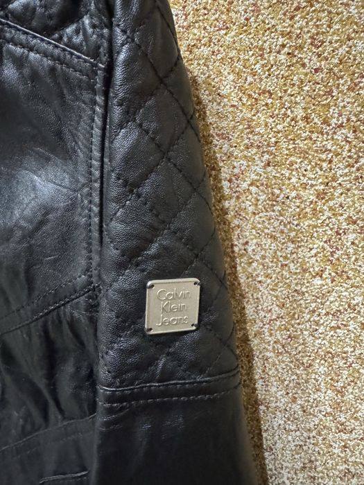 Шкіряна куртка calvin klein