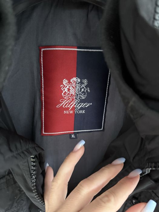 my Hilfiger męska kurtka jesienna wiosenna  czarna XL