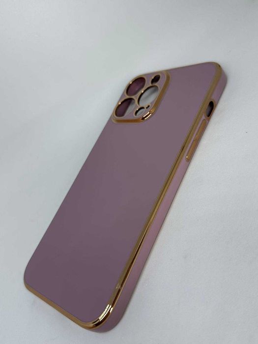 Iphone 13 PRO MAX Etui Case Obudowa Fioletowo-Złota kod 1039