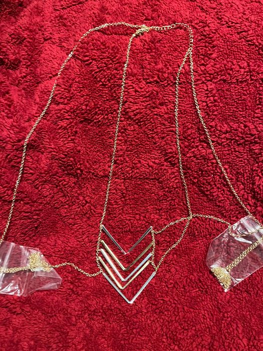 Naszyjnik avon złoto srebrny