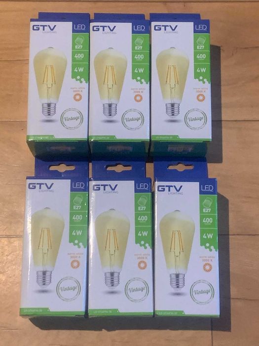 GTV żarówka dekoracyjna LED FILAMENT VINTAGE zestaw x 6 szt