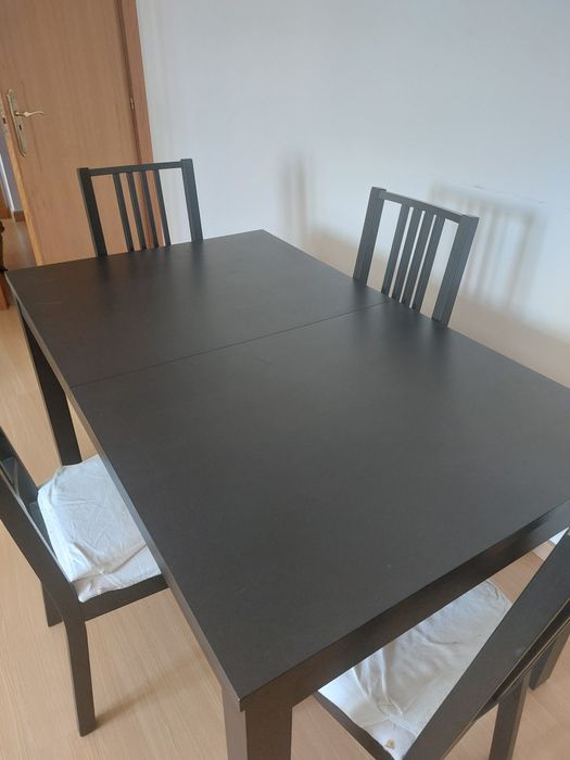 Mesa para casa ikea extensível - BJURSTA (com 4 cadeiras incluidas)