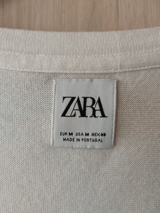 Футболка Zara, біла, бавовна