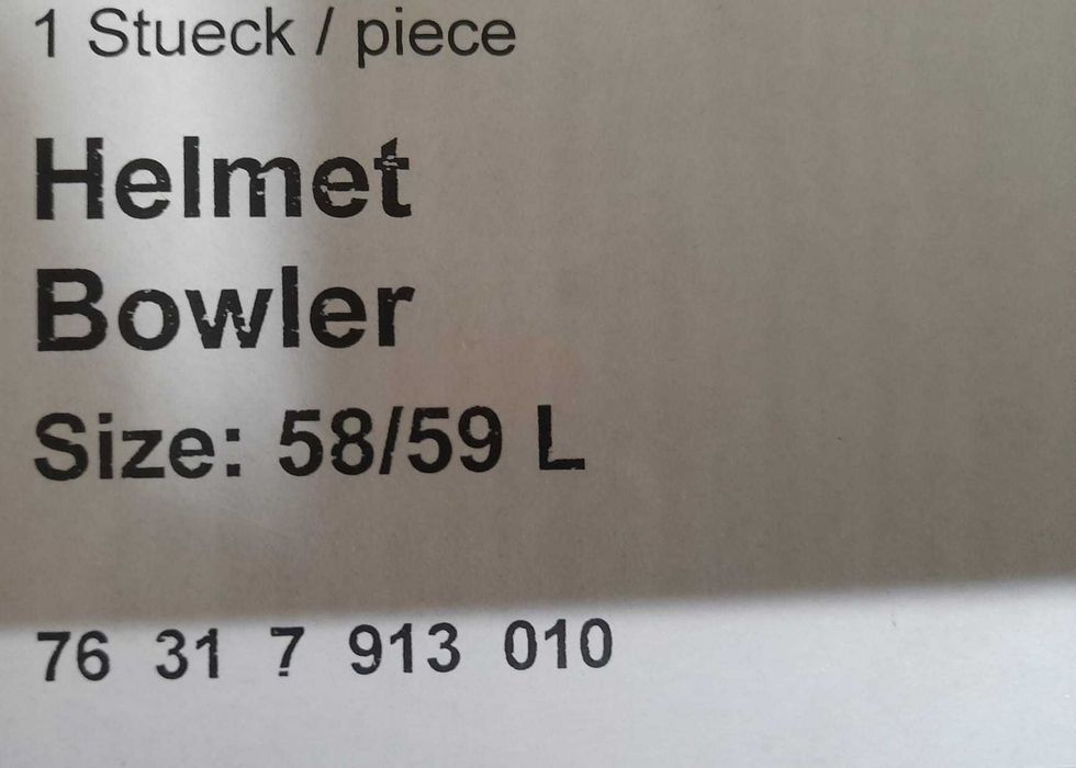 Capacete Bmw Bowler edição 100 Anos