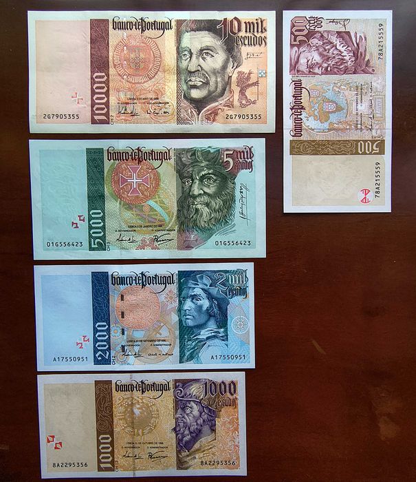 5 Notas as Últimas de Escudos - Navegadores