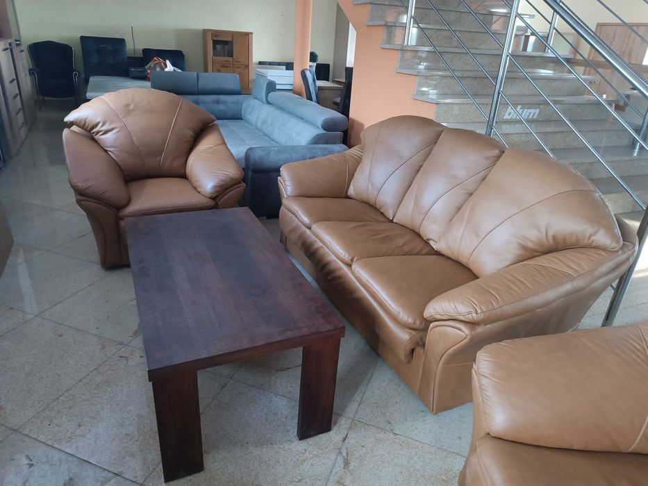 Komplet  3R+1+1 BOSTON, Skóra Naturalna Federica , -47% Wyprzedaż