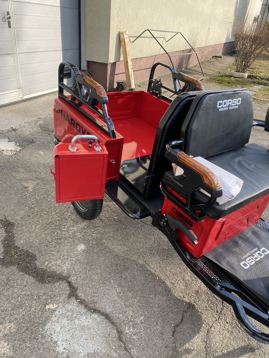 Електричний трицикл із кузовом CORSO HARDY-10 S 1200W-60V-38Ah