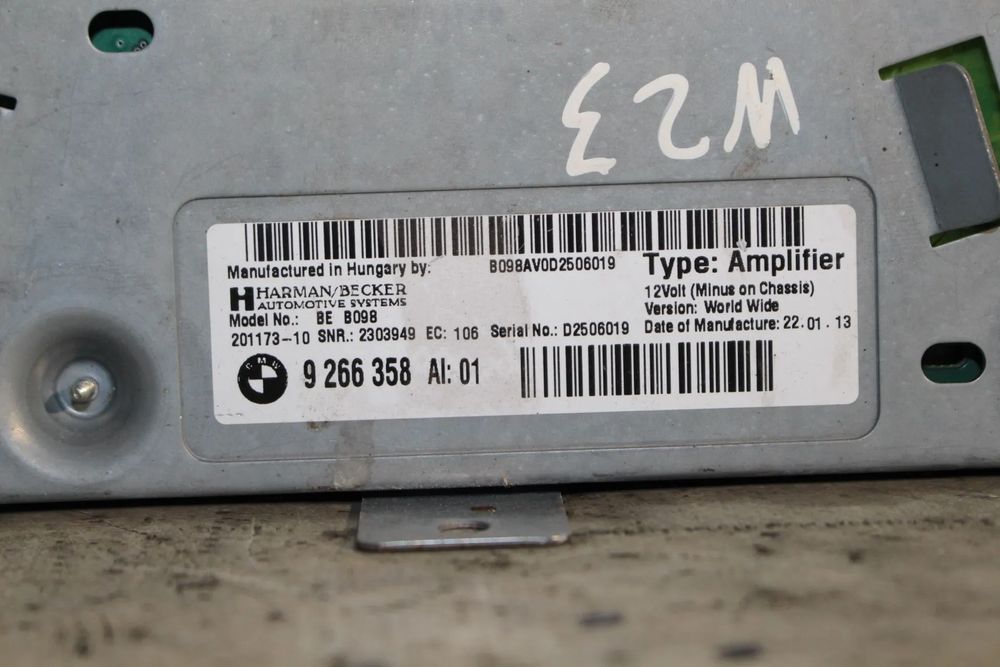 Amplificador de colunas BMW 6 Cabriolet (F12)
