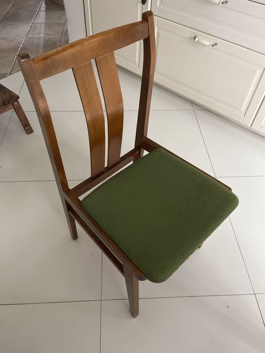 Stol i 4 krzesla PRL