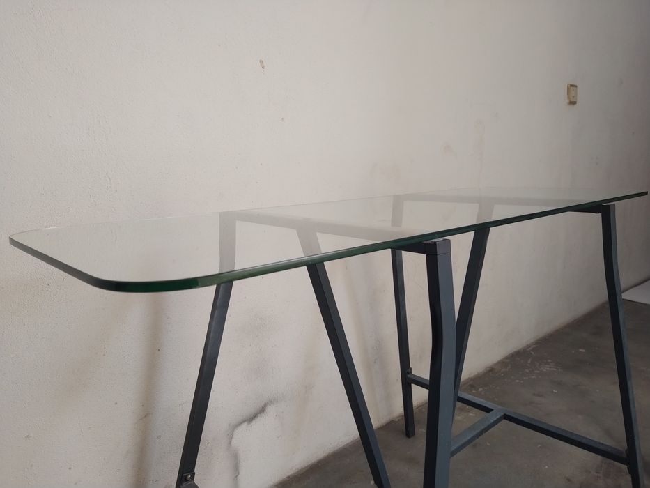 Tampo vidro mesa prateleira casa quarto apartamento vivenda escritório