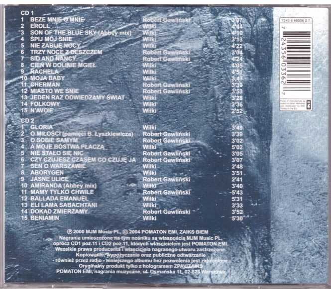 WILKI GAWLIŃSKI Największe przeboje 2CD 2004 Robert Gawliński