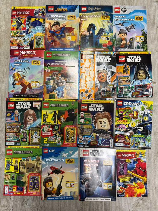 Gazetki Czasopisma Lego 73 sztuki