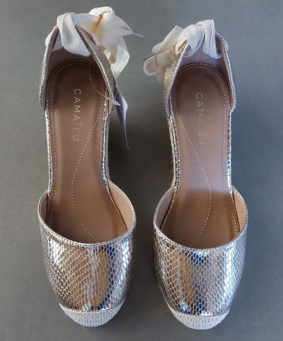 Alpargatas Cunha Douradas NOVAS