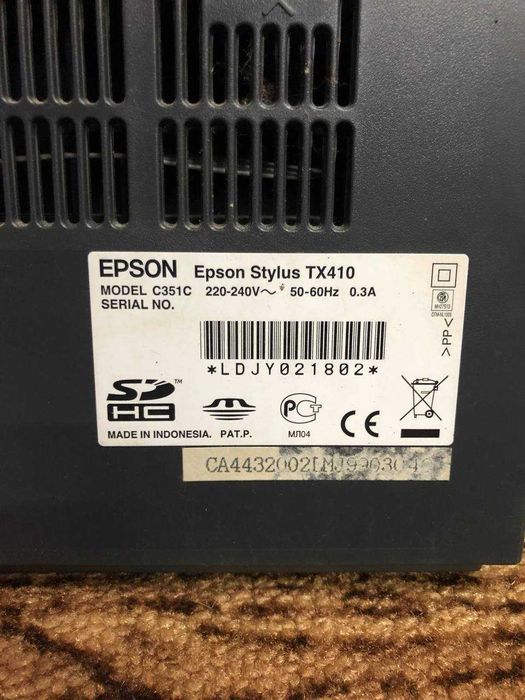 Epson Stylus TX410 Принтер, сканер, ксерокс. 3 в 1