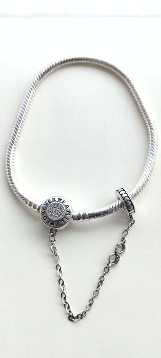Pulseiras variadas prata 925, compatível com berloques Pandora.