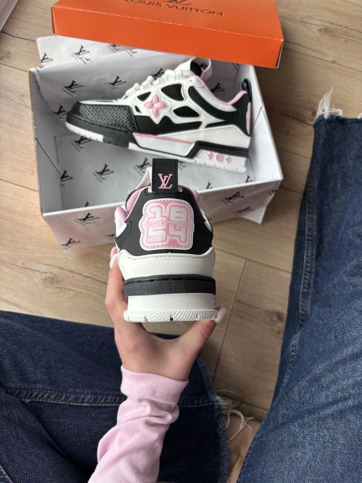 Louis Vuitton Skate Sneaker Black White Pink (36-41р)