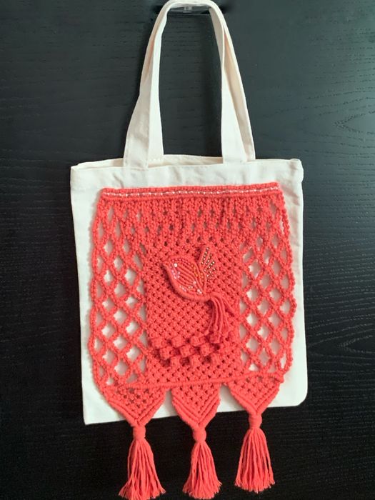 Produtos de macramê,shopper