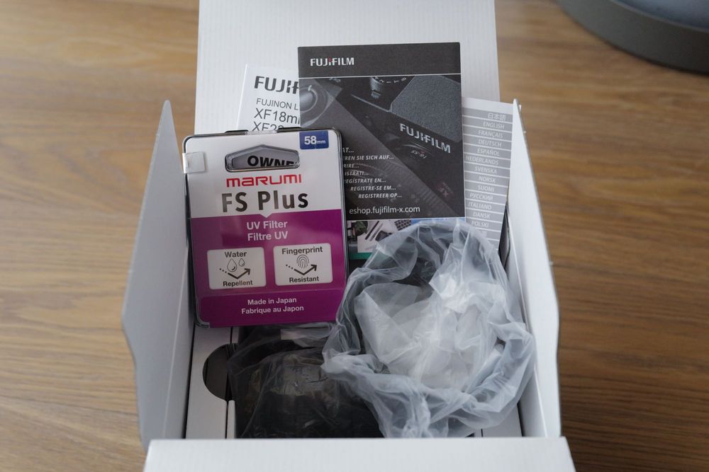 Fujifilm 23mm f/1.4 WR lens. Like new, with original packaging