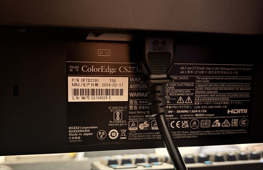 Monitor Eizo ColorGrade CS2731 27”