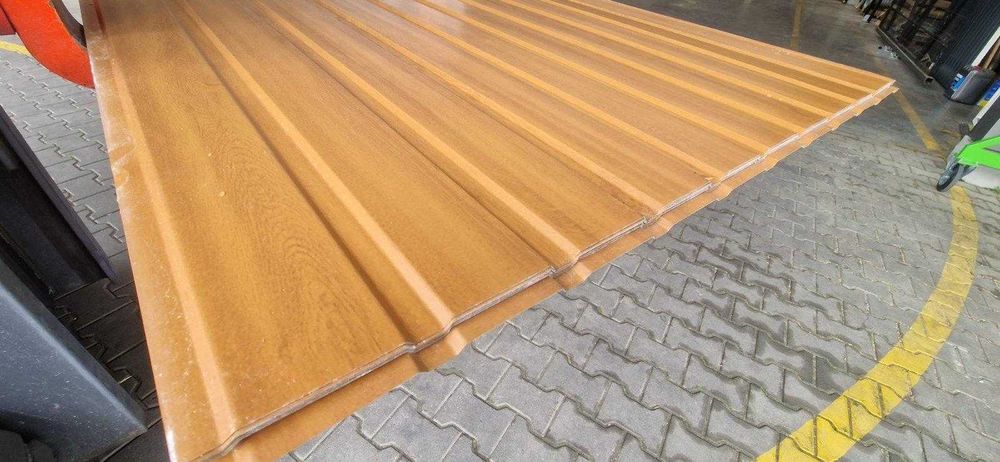 ORZECH CHESNUT blacha 2 gatunek panelowa T6 ściany garaż podbitka