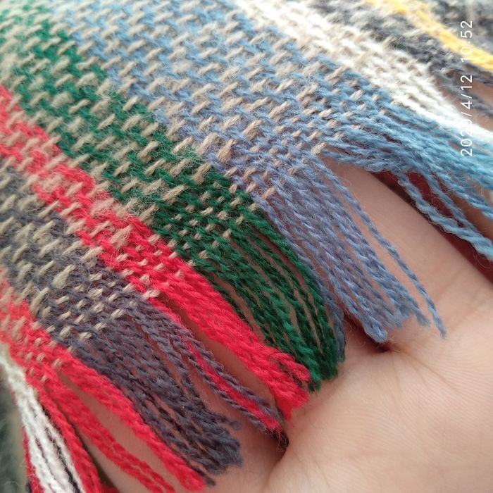 Lenço xadrez cachecol