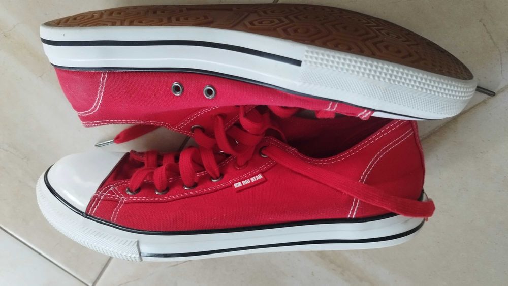 trampki Big Star  44 czerwone jak nowe