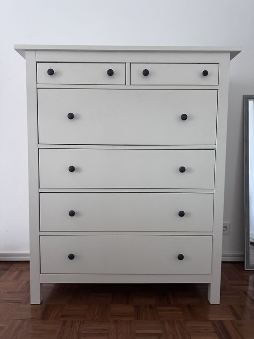 Comoda HEMNES branca com 6 gavetas