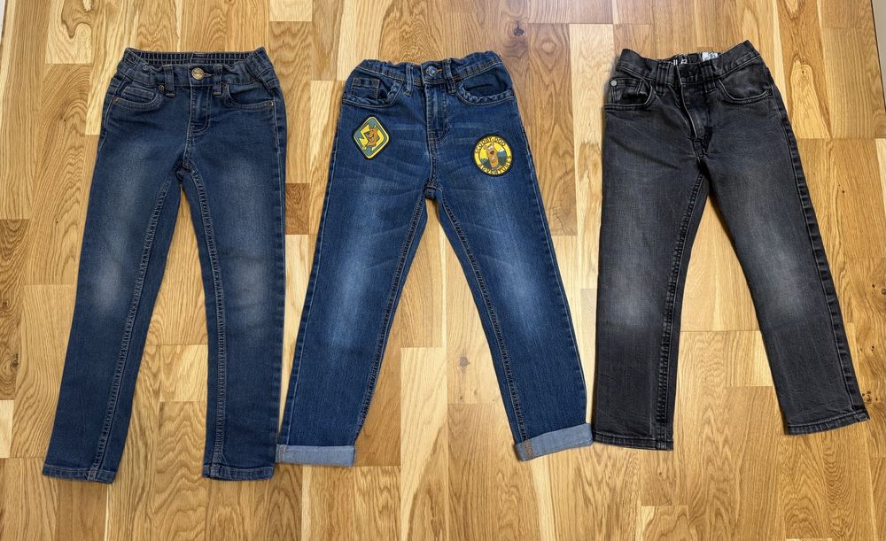 Spodnie jeansowe r. 110 regulowane